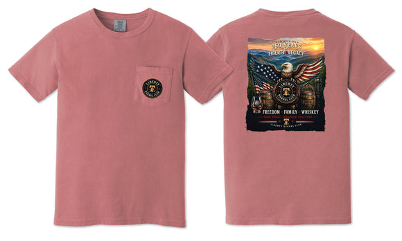 Liberty Barrel Club 250th Anniversary Patriotic Comfort Colors® Tee
