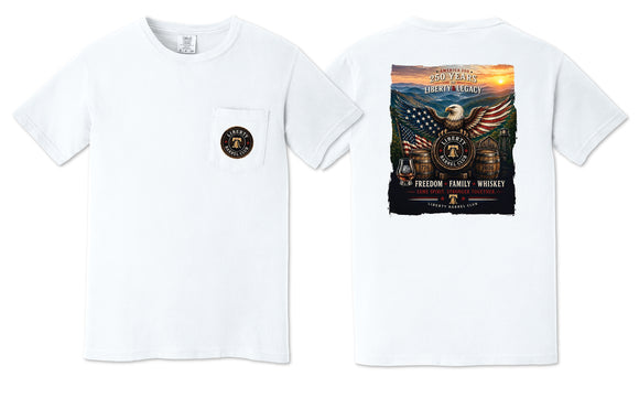 Liberty Barrel Club 250th Anniversary Patriotic Comfort Colors® Tee